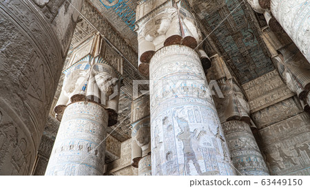 Dendera temple or Temple of Hathor. Egypt. Dendera temple or Temple of Hathor. Egypt. 63449150