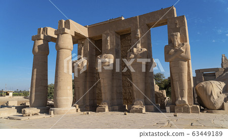 The Ramesseum is the memorial temple or mortuary 63449189