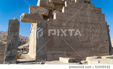 The Ramesseum is the memorial temple or mortuary 63449192
