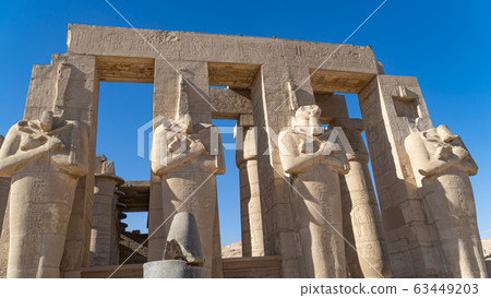 The Ramesseum is the memorial temple or mortuary 63449203