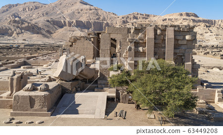 The Ramesseum is the memorial temple or mortuary 63449208