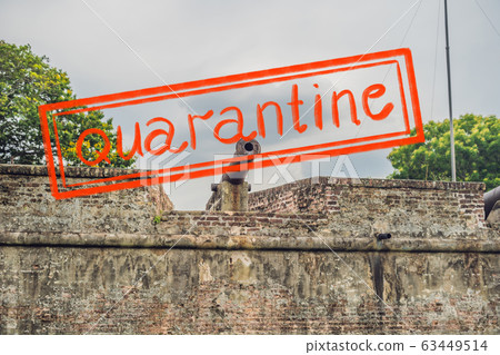 Quarantine due to coronavirus epidemic covid19 Fort Cornwallis in Georgetown, Penang, is a star fort Quarantine due to coronavirus epidemic covid19 Fort Cornwallis in Georgetown, Penang, is a star fort 63449514