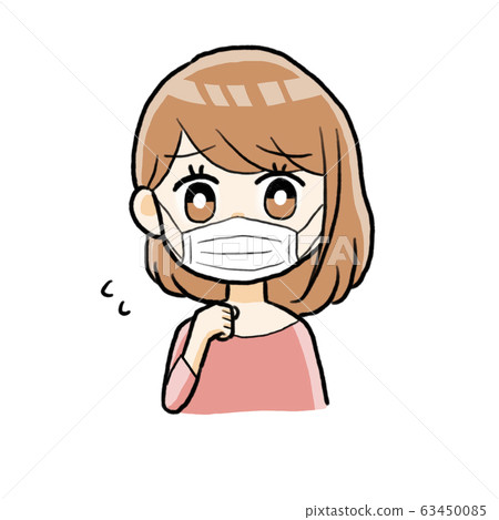 A woman wearing a mask A woman wearing a mask 63450085