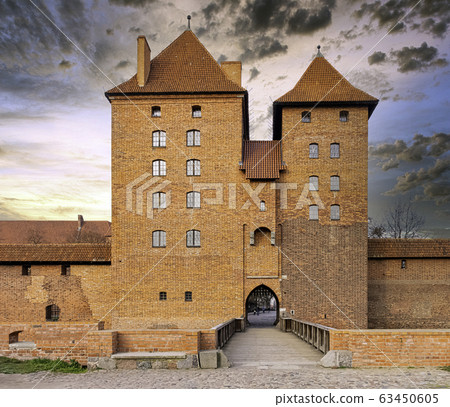 Castle of the Teutonic Order in Malbork - the largest castle in the world by land area in Malbork, Pomerania, Poland Castle of the Teutonic Order in Malbork - the largest castle in the world by land area in Malbork, Pomerania, Poland 63450605