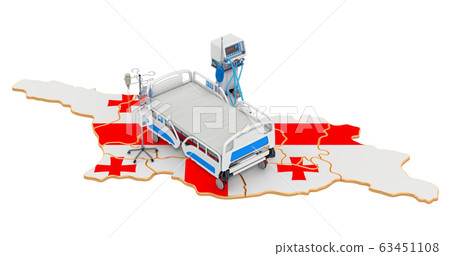 Intensive care unit ICU in Georgia, 3D rendering 63451108