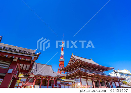 Zojoji Temple and Tokyo Tower [Tokyo] 63451407