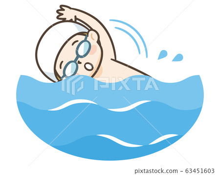 Swimming crawl - Stock Illustration [63451603] - PIXTA