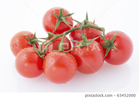There is tomato water drop with branch There is tomato water drop with branch 63452000