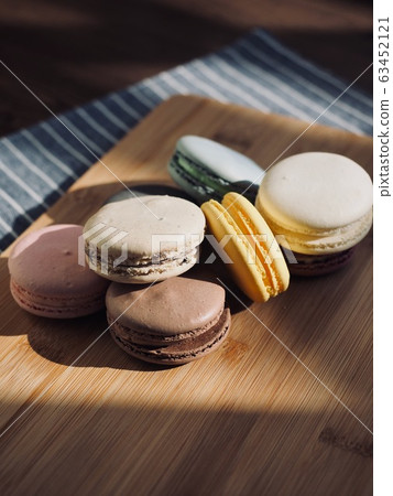 Colorful macaroons in various colors 63452121