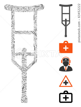 Hatch Mosaic Crutch Icon 63452222