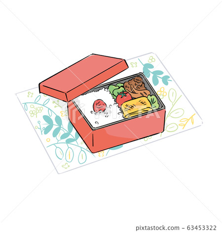 Lunch box hand drawn illustration Lunch box hand drawn illustration 63453322