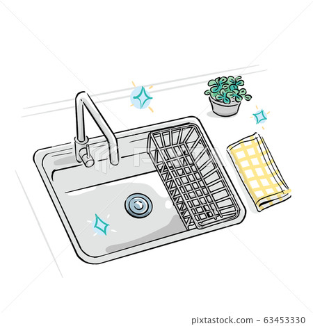 Shiny kitchen illustration hand drawn 63453330
