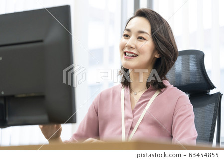 Business Woman Business Office Scene Image 63454855