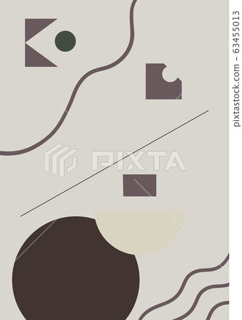 Vector doodle background with semicircle pattern 63455013
