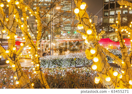 Christmas decoration street scenes in Korea 002 63455271