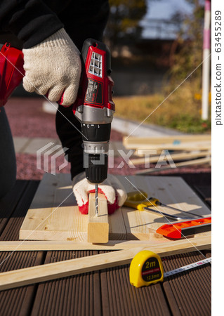 Hand work tools or construction tools top view 062 Hand work tools or construction tools top view 062 63455289