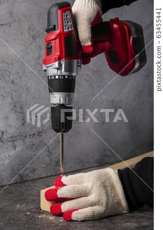 Hand work tools or construction tools top view 125 63455441