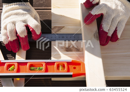 Hand work tools or construction tools top view 064 63455524