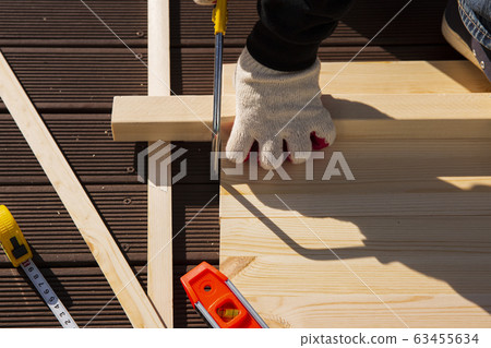 Hand work tools or construction tools top view 058 Hand work tools or construction tools top view 058 63455634