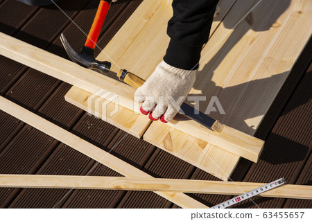 Hand work tools or construction tools top view 051 Hand work tools or construction tools top view 051 63455657