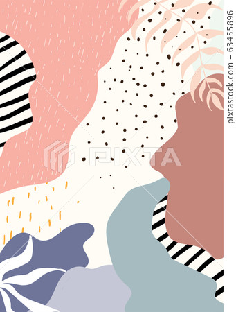 Semicircle patterned doodle background vector Semicircle patterned doodle background vector 63455896