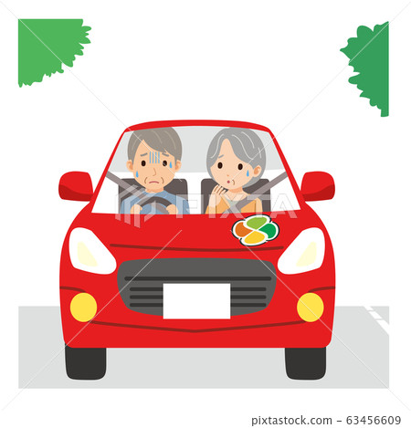 Seniors who are anxious about driving Illustration Illness Accident Seniors who are anxious about driving Illustration Illness Accident 63456609