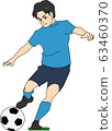 Man playing soccer 63460370