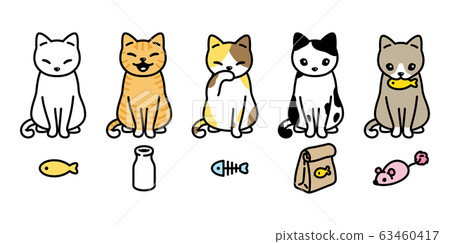 Kitty Vector Icon. Cat symbol isolated on background Stock Vector