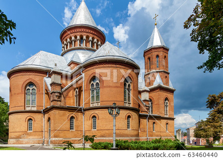 The beautiful view of the Armenian church in 63460440