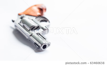 .357 .44 magnum conceal revolver gun on white 63460638
