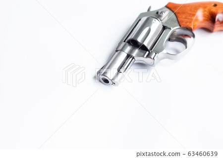 .357 .44 magnum conceal revolver gun on white 63460639