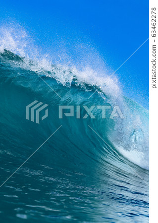 Ocean wave under blue sky Ocean wave under blue sky 63462278