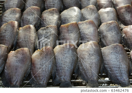 Sun dried gourami fish, Thai Food Sun dried gourami fish, Thai Food 63462476