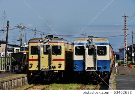Hitachinaka Kaihin鐵路Minato線，從Nakaminato站出發的定期火車（Kiha 2000） 63462658