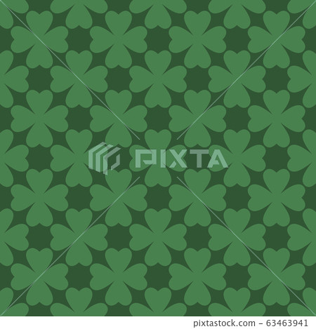 Saint Patrick day green clover seamless pattern Saint Patrick day green clover seamless pattern 63463941