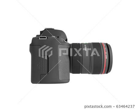 photo camera 3d render on white background 63464237