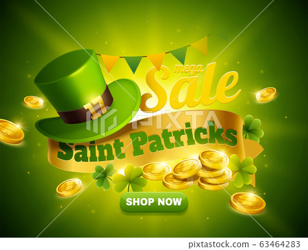 St. Patrick's day sale popup ads 63464283