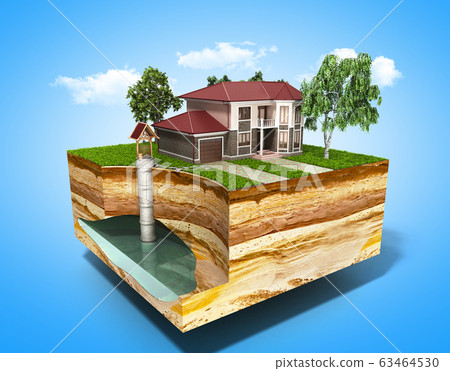 water well system The image depicts an underground 63464530