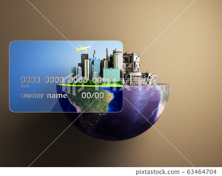 concept of new opportunities with credit cards a 63464704