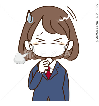 Woman, student, cold - Stock Illustration [63466177] - PIXTA