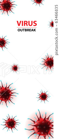 Vertical social media banner coronavirus epidemia virus illustration 63466835