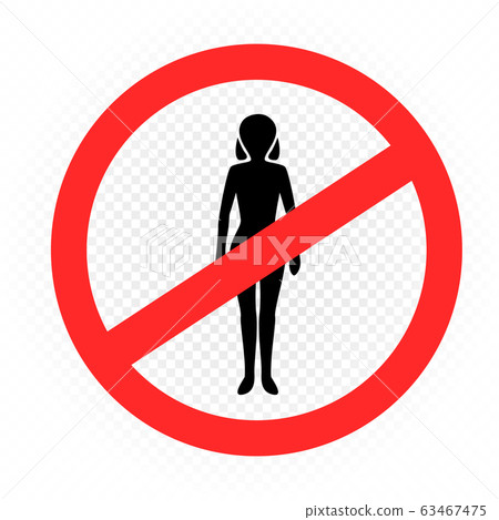 no entry female sign symbol no entry female sign symbol 63467475
