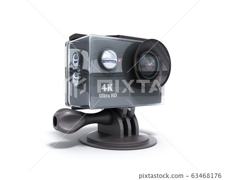 Camera Action Cam 3d render on a white background 63468176