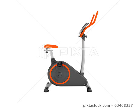 yellow exercise bike