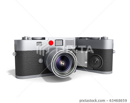 photo cameras 3d render on white photo cameras 3d render on white 63468659
