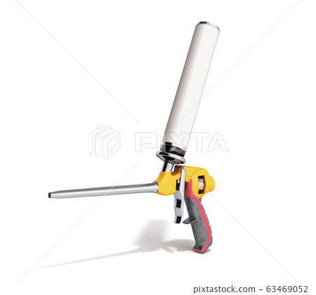 Foam gun on white background 3d render 63469052