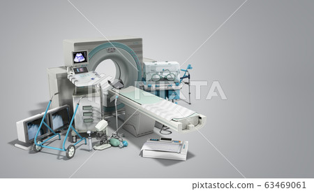 Modern technology in the medical technic 3d render 63469061