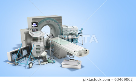 Modern technology in the medical technic 3d render 63469062