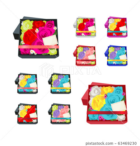 Flower box (with card) 63469230