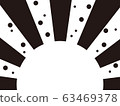 Black radial semicircle background 63469378